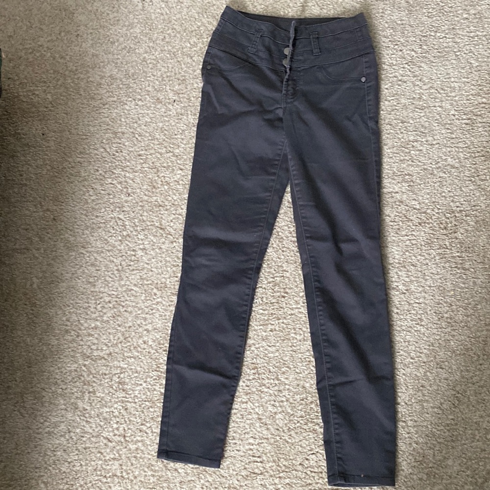 High Rise Gray Dress Pants